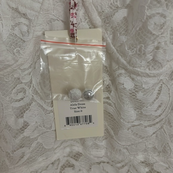 NWT LOVESHACKFANCY Alela cotton-blend corded lace mini dress - Picture 13 of 14